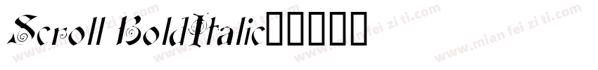 Scroll BoldItalic字体转换